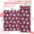 thumbnail image 5 of Red Baseballs with Blue Flowers Pattern Toddler Nap Mats for Kids Preschool,Sleeping Mat Bag or Kids,Toddler Sleeping Bag,Toddler Nap Mat or Daycare, 5 of 6