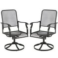thumbnail image 4 of AECOJOY Swivel Chairs Set of 2 Patio Dining Rocker Chair Rocking Patio Furniture for Garden Backyard Bistro, 4 of 7