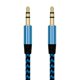 thumbnail image 1 of Kearding Cable a de 3,5mm, reproductor trenzado de nailon, Cable AUX, altavoz, línea de conexión estéreo, Cable de Audio, accesorio de cine Cables de audio/vídeo Azul, 1 of 6