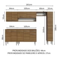 thumbnail image 3 of Cocina Integral Completa Modular Madesa Emilly 261cm MM 09, 3 of 5