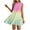 Purple, variant on Women's Casual Dresses UK Elegant Party Summer Printed Side Pleated Round Neck Dress Plus Size Ladies Wedding Guest Formal Cocktail Dresses Clubbing Evening Gowns