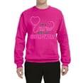 thumbnail image 2 of Wild Bobby, Funny Nurse Whats Your Superpower Nurse Week, Inspirational/Christian, Unisex Crewneck Graphic Sweatshirt, Fuschia, Small, 2 of 4