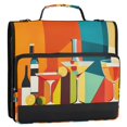 thumbnail image 5 of FORMRS Zipper Binder with Shoulder Strap 2-inch Ring 500 Sheet Capacity File Bag, Colorful Cocktails, 5 of 5