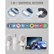 thumbnail image 5 of Micrófono Lavalier inalámbrico PQRQP 3 en 1 para iPhone, color blanco, 5 of 8