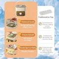 thumbnail image 2 of 48 Cube Ice Maker with Easy Press Lid, Double-Deck Portable Ice Cube Tray with Storage Bin, for Office, Mini Fridge & Water Bottles(B), 2 of 5
