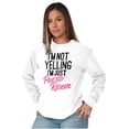 thumbnail image 3 of Puerto Rican Funny Yelling Boricua Women's Long Sleeve T Shirt Brisco Brands M, 3 of 5