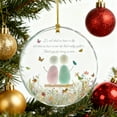 thumbnail image 5 of TanSiDing 1pcs Hand-Blown Sea Glass Ornament - Floral Friendship Hanging Drop with Shatterproof Acrylic Flowers for Christmas Tree & Home Decor, 5 of 9