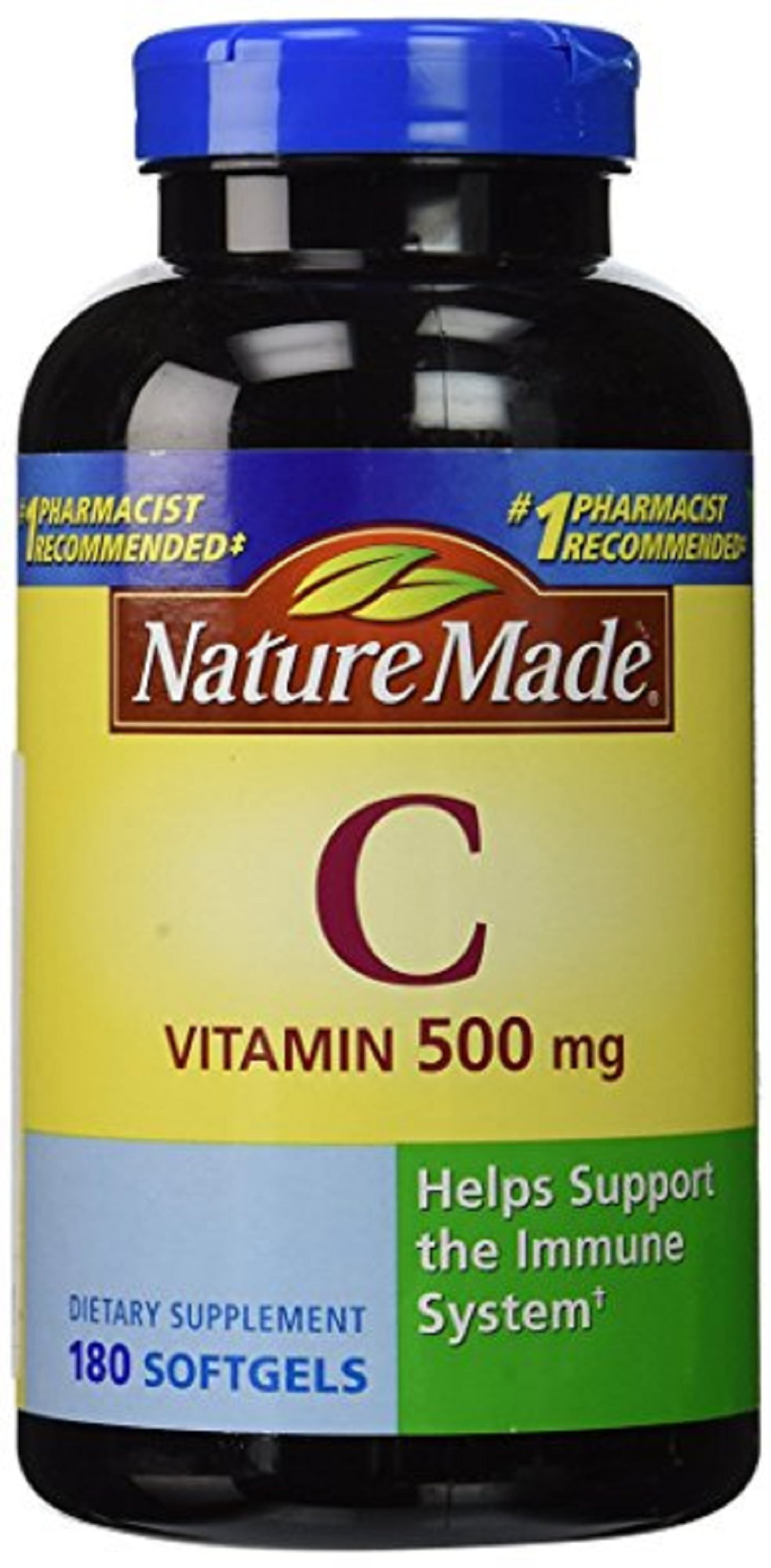 Nature Made Vitamin C 500mg Liquid Softgels, 180 Ct - Walmart.com