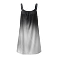 thumbnail image 5 of Sngxgn Women's A Line Midi Dress Straps V Neck Slit Party Slip Dress(Grey,XL), 5 of 9