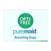 (3 pack) OPTI-FREE Puremoist Contact Lens Rewetting Drops for Soft Lenses, 12 mL