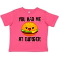 thumbnail image 3 of Inktastic You Had Me at Burger Boys or Girls Toddler T-Shirt, 3 of 5