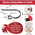 thumbnail image 6 of Christmas Stocking Holders for Mantel,4 Pack Stocking Holder Hangers for Mantel Fireplace with Adjustable Design,Lightweight Stockings Hook for Christmas Decorations,Black, 6 of 17