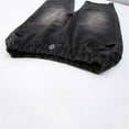 thumbnail image 5 of Babcutegg Kid Girls Jeans Side Pockets Baggy Full Length Girls Denim Pants Black Size 12, 5 of 7