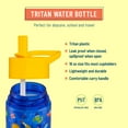 thumbnail image 3 of Wildkin Kids Reusable 16 Ounce Tritan Plastic Water Bottle for Boys and Girls, With Straw Top and Carrying Handle (Out of this World), 3 of 9