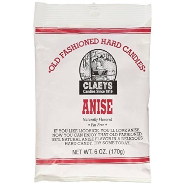 claeys candy full flavor list (anise, 6 oz)