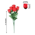 thumbnail image 2 of Efavormart 84 Artificial Buds Roses for DIY Wedding Bouquets Centerpieces Arrangements Party Home Decoration Supply - Red, 2 of 10