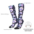 thumbnail image 5 of Bingfone Compression Socks for Women and Men Long Socks for Running Athletic Cycling Nurse-crystal flower Skull, 5 of 8
