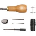 thumbnail image 3 of Sewing Machine Threader, Leather Sewing Kit Needle and Waxed Thread Leather Sail Canvas Heavy Repair Professional Speedy Stitcher Sewing Awl Tools, 3 of 7
