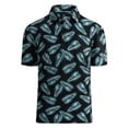 thumbnail image 4 of HAOYUNL Shirts for Mens T-Shirt Ice Silk Floral Tees lapel Short-Sleeved Pullover Male Sports Athletic Undershirts T S-2XL, 4 of 8