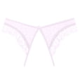 thumbnail image 2 of HUPOM Seamless Underwear For Women Womens Silk Panties Medium waist Elastic Waist Solid Thong White One Size, 2 of 8