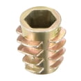 thumbnail image 3 of Unique Bargains Écrous Filetés en Alliage de Zinc Hex-Flush M6 Filetages Internes Longueur 13mm 20 Pcs, 3 of 4