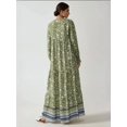 thumbnail image 5 of Printed Viscose Maxi Dress with Crew Neck, 5 of 5