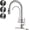 Brushed Nickel, variant on Matte Black Kitchen Faucet with Drinking Purfied Water Faucet, 3 Holes High Arc 3 in 1 Sink Tap Stainless Steel, Two-Handle 3-Way Pull Down Sprayer, (Without System)