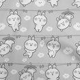 thumbnail image 1 of oneOone Viscose Jersey Light Gray Fabric Asian Kawaii Rabbit Craft Projects Decor Fabric Printed By The Yard 60 Inch Wide, 1 of 4