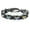 Iridescent, variant on Crucible Jewelry Men's Black and Gold Plated Stainless Steel Byzantine Chain Bracelet (11mm) - 9"