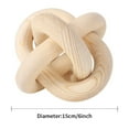 thumbnail image 2 of 3-Link Wood Chain Link Decor, Hand Carved Chain Knot Wood Knot Decor - Coffee Table Modern Farmhouse Shelf Boho Rustic Decorative for Home Living Room Bedroom(White), 2 of 5
