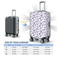 thumbnail image 6 of Kdxio Lavender Flowers Pattern Luggage Cover for Travel,Elastic and Durable,Fits 18-32 Inch,-No luggage included, 6 of 8