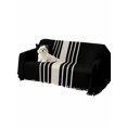 thumbnail image 2 of Black Beige Striped Couch Cover for 2 Cushion Sofa, Modern Farmhouse Retro Lines Washable Loveseat Sofa Covers Slipcover for Sectional Sofas L-Shaped, Couch Throw Cover 71"x118", 2 of 9