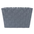 thumbnail image 5 of DII Durable Trapezoid Woven Nylon Storage Bin or Basket for Organizing Your Home, Office, or Closets (Basket - 12x10x8") Gray - Set of 2, 5 of 7