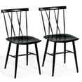 thumbnail image 2 of Costway Set of 2 Dining Side Chairs Chairs Armless Cross Back Kitchen Bistro Caf, 2 of 10
