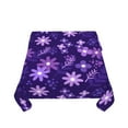 thumbnail image 4 of YFYANG Square Polyester Table Cloth, 54" x 54" Reusable Table Cover Kitchen Dining Room Abstract Purple Flower Doodle Decorative Tablecloths for Tables of 2-4 People, 4 of 8