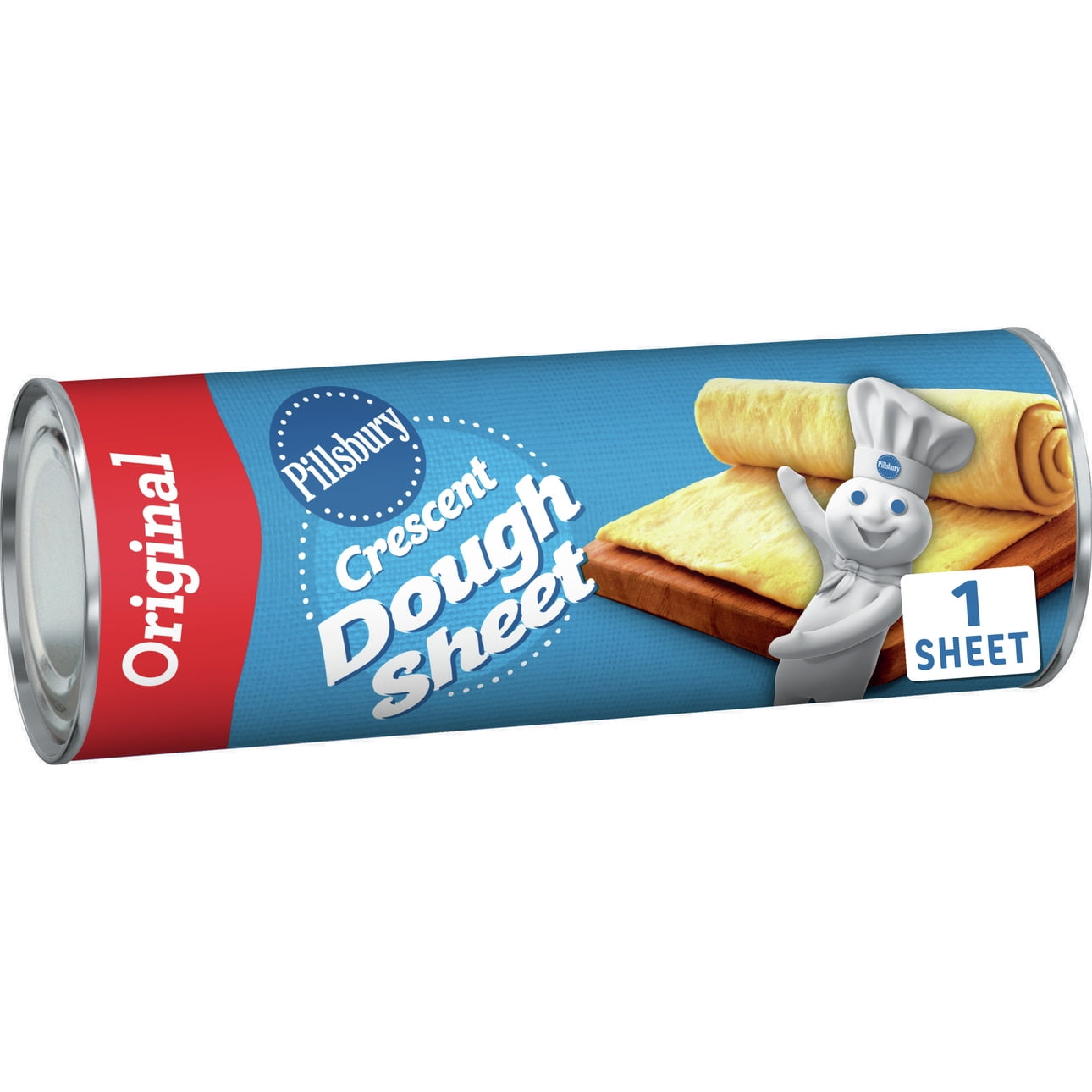 Pillsbury Dough Sheet, Original Crescent, Refrigerated Canned Pastry Dough, 1 Sheet, 8 oz