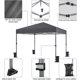 thumbnail image 4 of Songqin 10x10 1-Person Setup Pop Up Canopy Tent, Instant Portable Commercial Canopy Tent, Outdoor Gazebo with 1-Button Push, Wheeled Bag & 4 Sandbags for Home, Party & Outdoor Activities, Dark Gray, 4 of 18