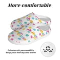 thumbnail image 6 of Lsque Happy Easter Pattern Womens Comfort Cotton on Scuff With Memory Foam and Anti-skid Sole Slipper-46/47, 6 of 7