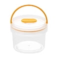 thumbnail image 2 of Round Clear Airtight Food Storage Container with Handle, Leakproof Storage Jar for Snacks and Dry Food, Kitchen Pantry Organizer, Portable Storage for Home Use, 2 of 6