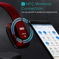 thumbnail image 3 of August EP636 Auriculares Bluetooth - Auriculares supraaurales inalámbricos con micrófono NFC/auricular - Rojo, 3 of 5