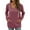 Purple Red, variant on UVN Hoodies Sweatshirt for Women Long Sleeve Tunic Casual V Neck Pullover Tops with Pockets and Drawstring