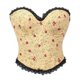 thumbnail image 1 of Bodysuit Encaje Y Impresión Floral Patchwork con Forma de Cierre para el Uso Casual de las Mujeres, 1 of 8