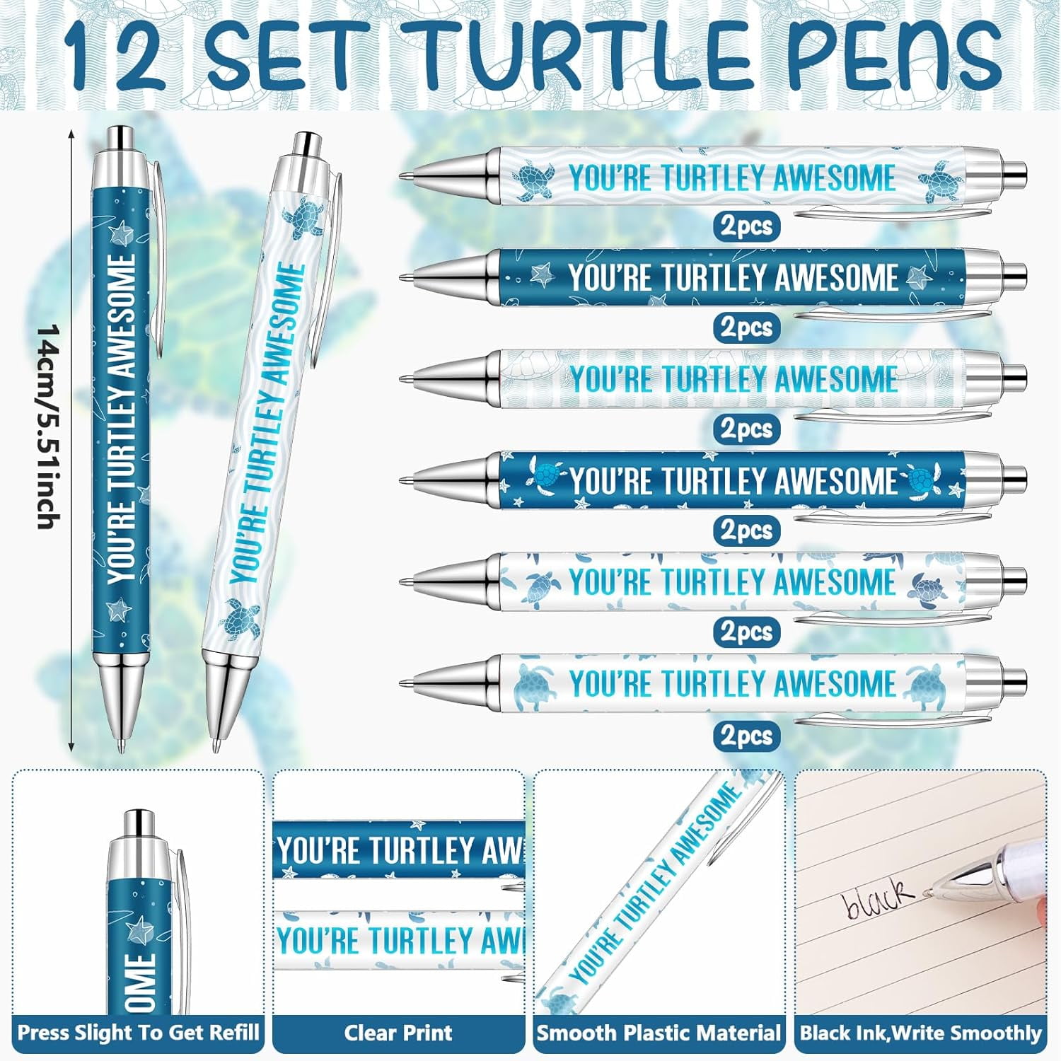 Juexica 30 Sets Employee Appreciation Gifts Bulk Positive Turtle