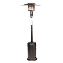 Legacy Heating Outdoor Patio Heater - 47,000 BTU Propane Heater Standing with Wheels Stainless Steel Construction Suitable for Garden,Wedding, Party Mocha