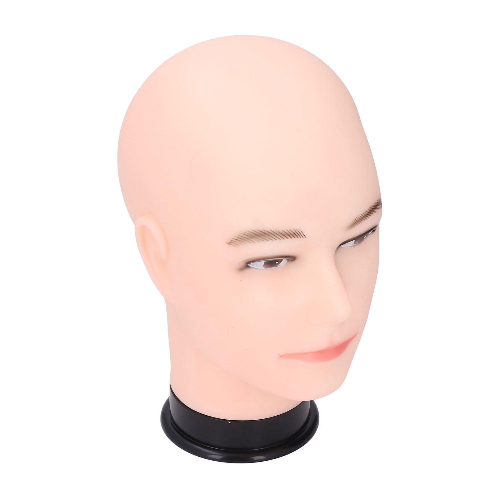 Male Mannequin Head, <span Style="background:red"></span> Bald Design For Wig Styling  Display, 22in Circumference