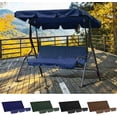 thumbnail image 5 of Outdoor Swing Seat Seater Chair Waterproof Cushion Replacement Swing Cushion Cover for Patio Garden Yard, 5 of 6