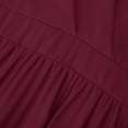 thumbnail image 6 of IROINNID Deals Formal Dress for Women Wedding Guest Evening Night Party Dress Elegant England Loose Sleeveless Solid V-Neck Floor-Length Dress,Red, 6 of 8