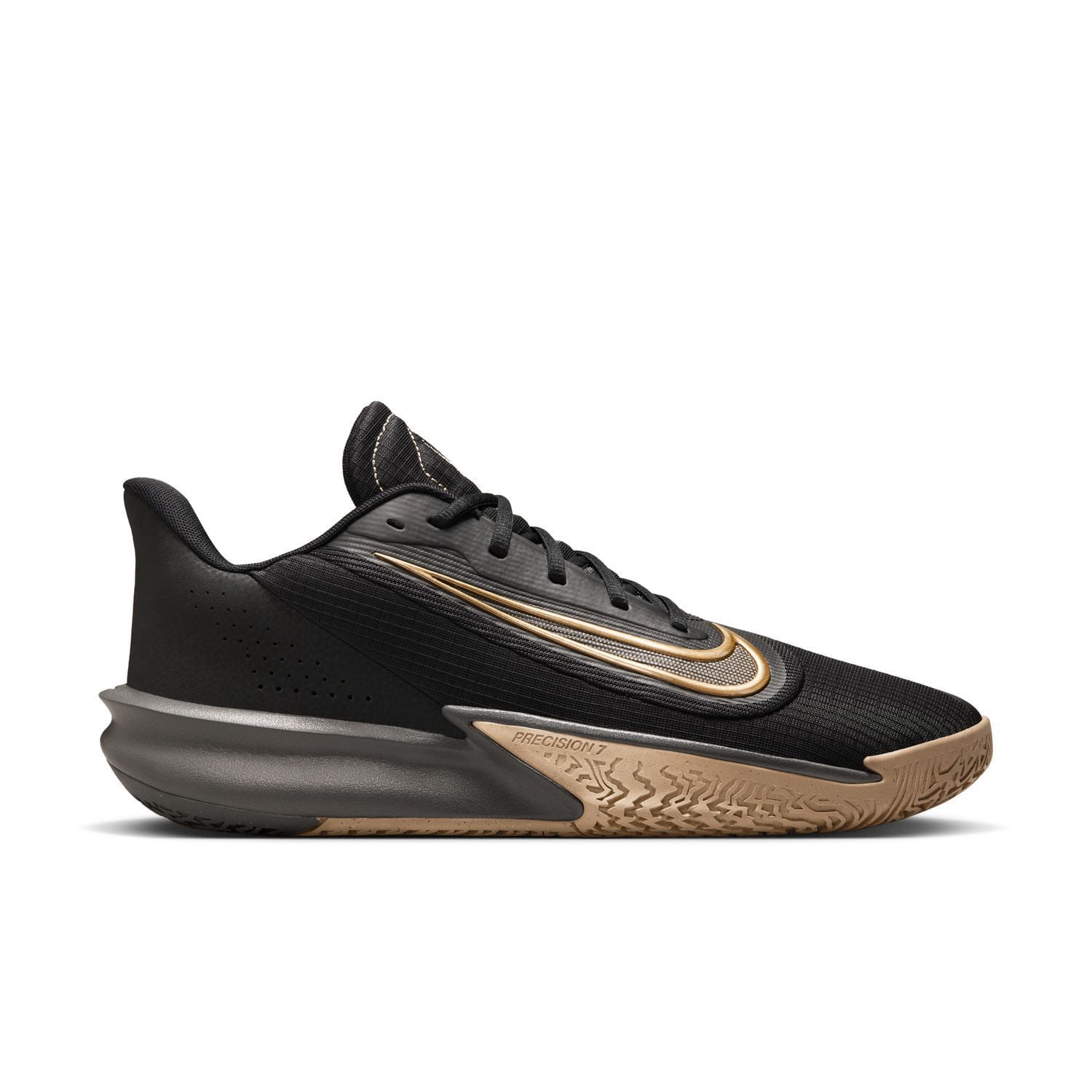 Nike Precision VII Men's Basketball Shoes Color: Black White Iron Gray Size: 8.5