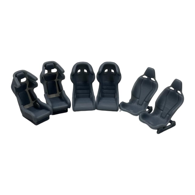 Bunblic 1/64 Scale Model Car Accessories DIY Parts, Easy to Install,Replacement Upgrade Sturdy Lightweight Modifications Diorama Race Seat