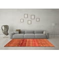 thumbnail image 3 of Ahgly Company Indoor Rectangle Abstract Orange Modern Area Rugs, 7' x 9', 3 of 4